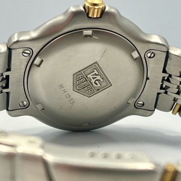 TAG Heuer 6000 SERIES midsize unisex WH1253 GOLD DIAL 2-TONE 35MM - Picture 6 of 7